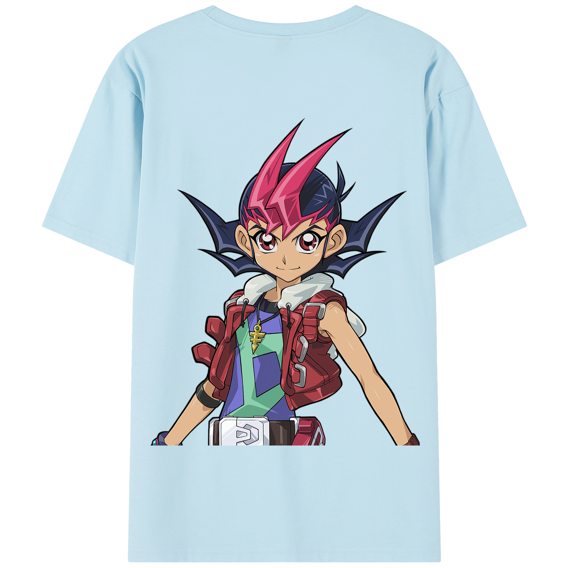 （画像用） 遊☆戯☆王 Yu-Gi-Oh! 綿100％半袖Tシャツ（背面プリント）